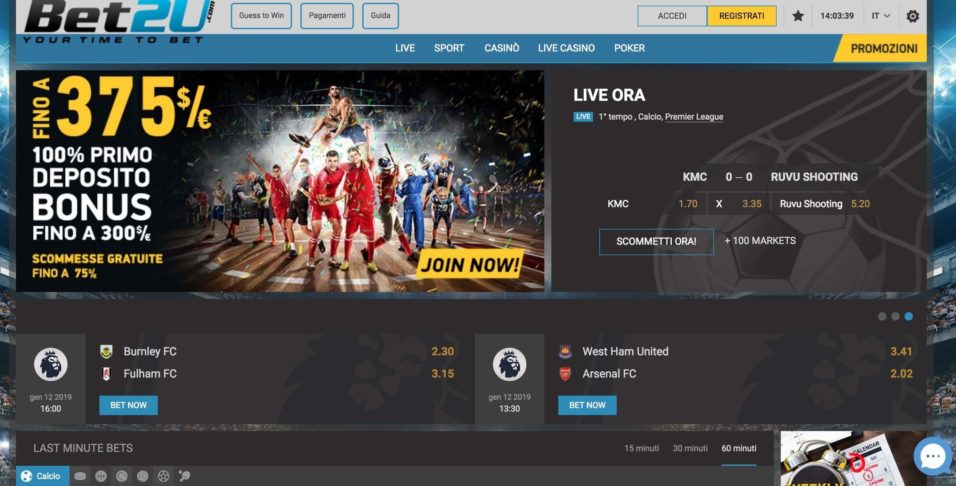 bet2u homepage